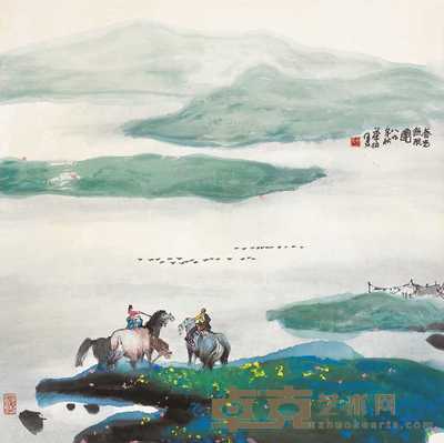 华拓 1989年作 春光无限 镜心 68×68cm
